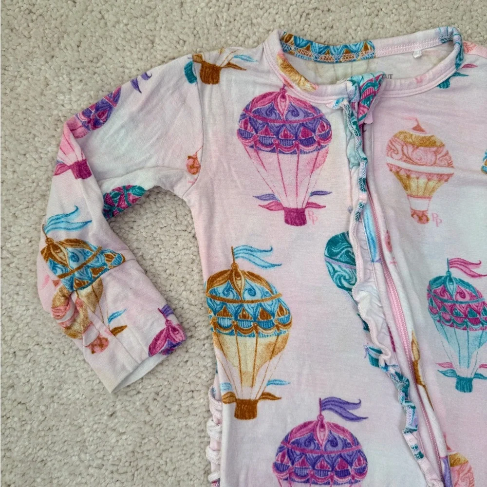 Posh Peanut “Gemma” Footie Ruffled Zippered Pajama - Picture 3 of 11